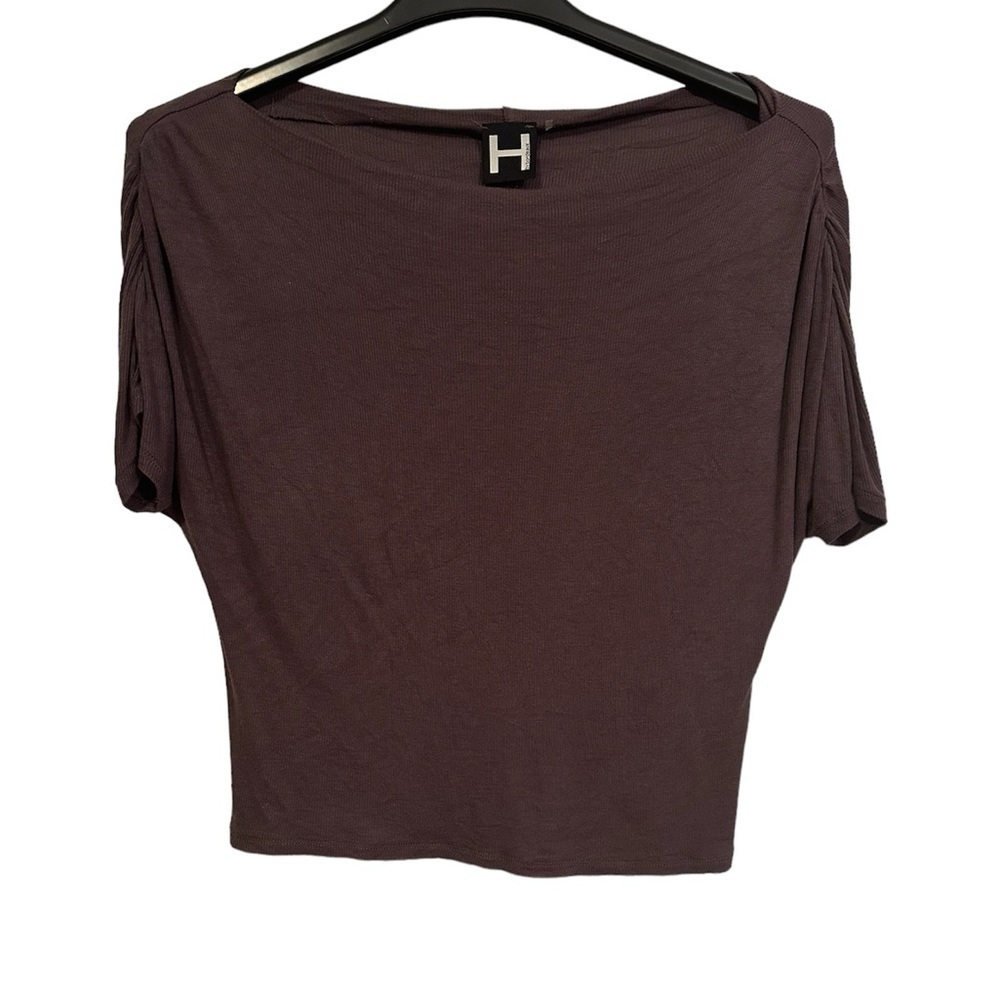 H by bordeaux Dolman Style brown top woman’s medium